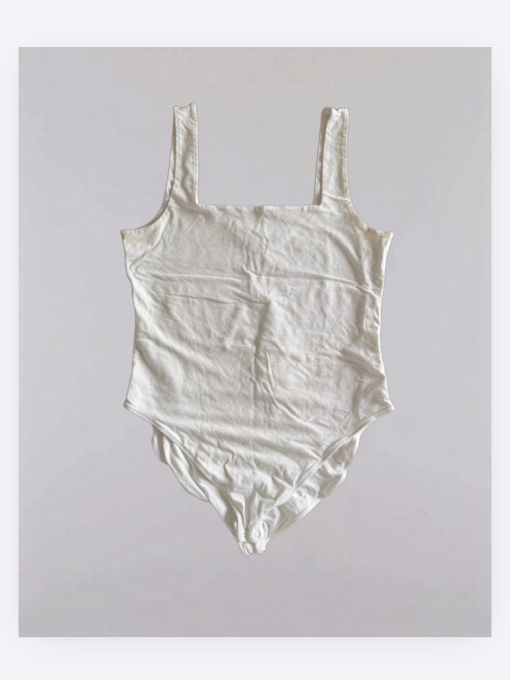 Old Navy White Ribbed Tank Bodysuit